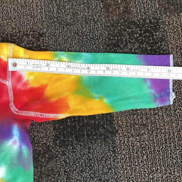 VNTG Baby Tie Dye One Piece Long Sleeve Rainbow Swirl Cotton LG 26-31 lbs Unisex - Picture 7 of 7